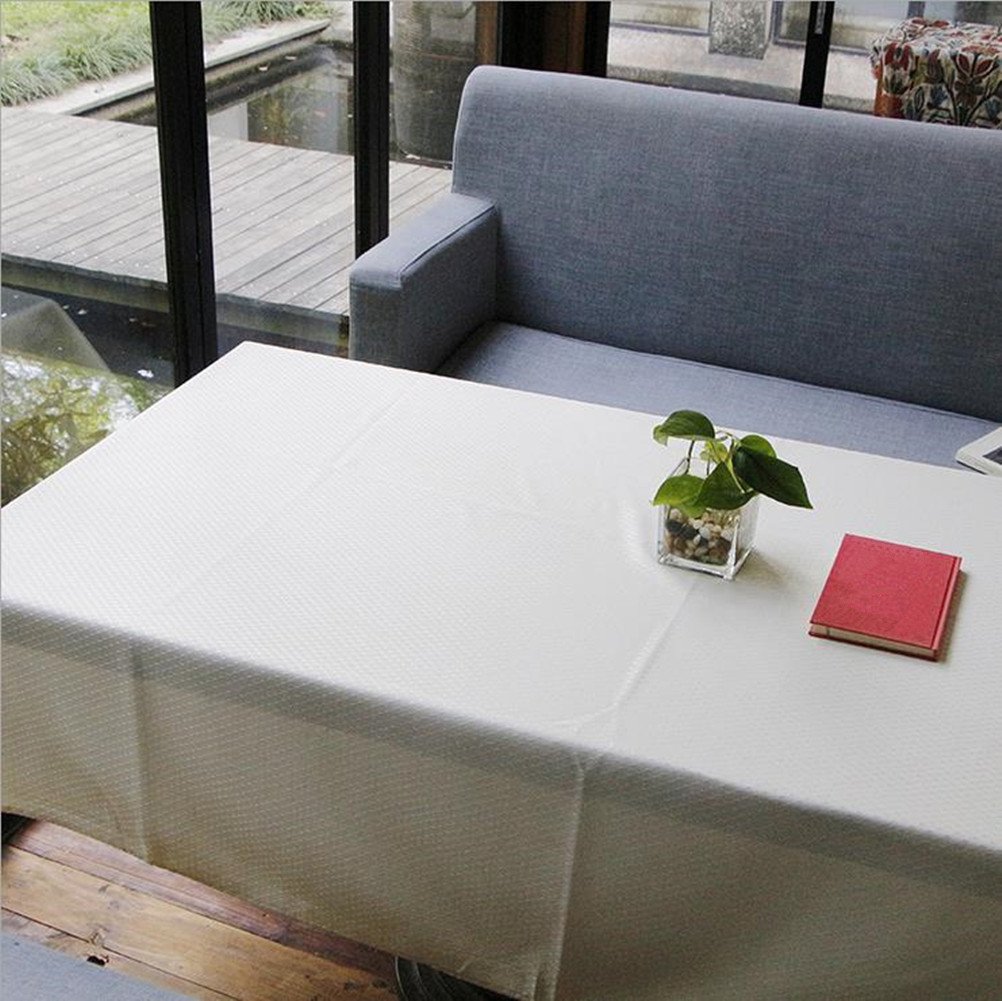 Premium Polyester Jacquard Waffle Weave Tablecloth - Elegant Rectangular Table Cover for Dining, Parties & Christmas Decor - Washable & Wrinkle-Resistant Fabric for Home, Restaurants, and Special Events