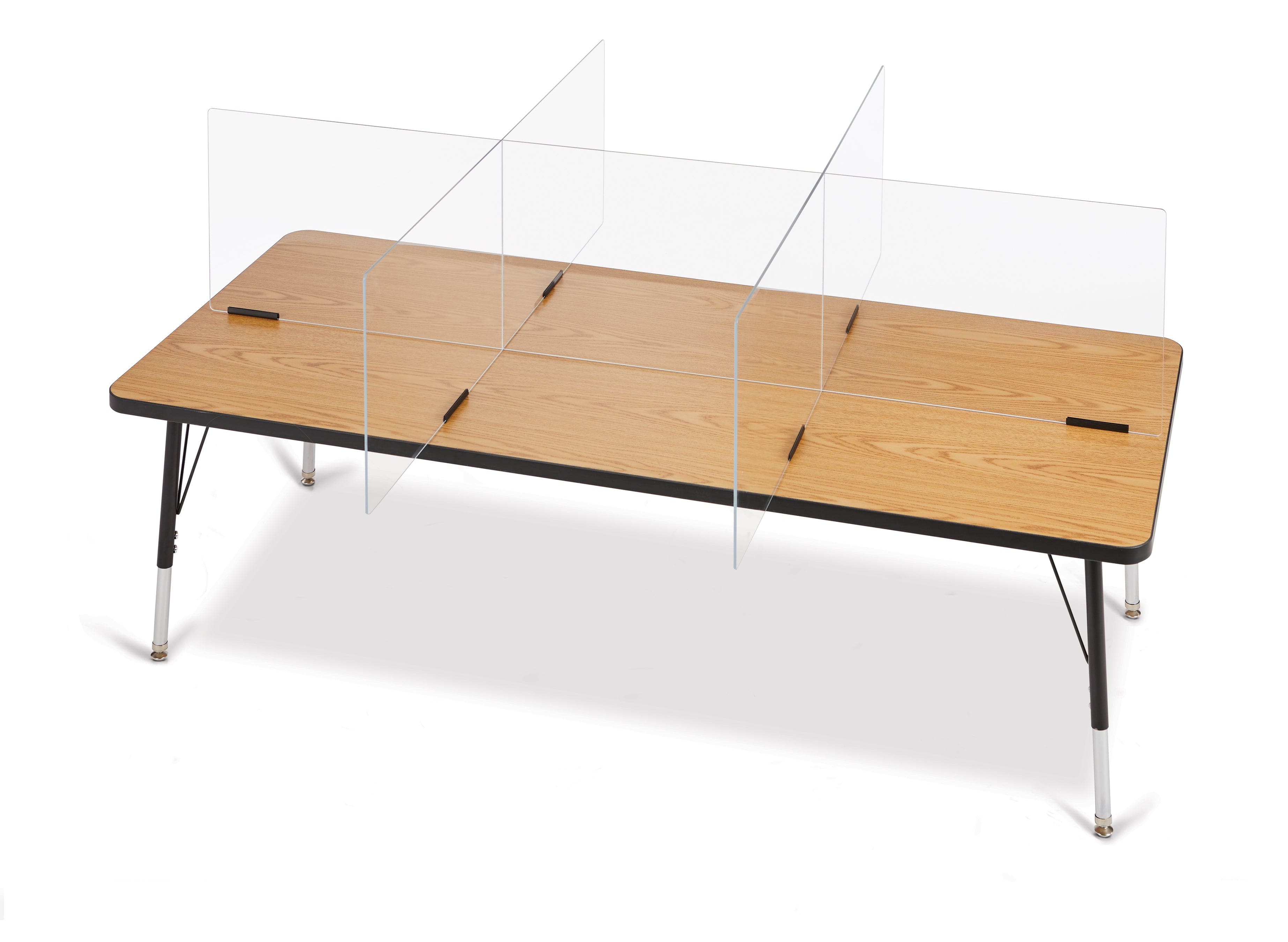 Clear Acrylic Table Divider - 6 Station Partition 70.5