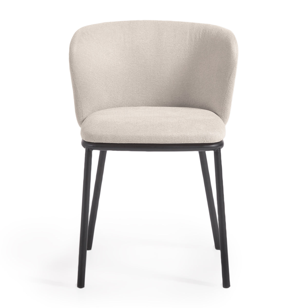 Premium Ciselia Modern Dining Chairs - Set of 2, Comfortable Kitchen Chairs with Sturdy Metal Legs, Upholstered Seat - Perfect for Dining Room, Kitchen, Breakfast Nook & Home Office