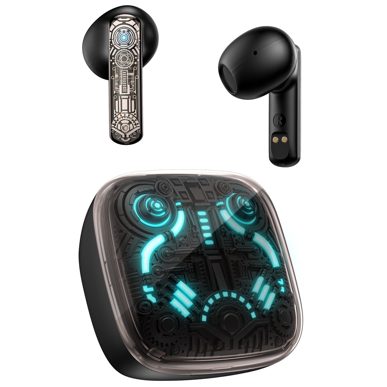 ONIKUMA T1 TWS Bluetooth Gaming Earbuds with Low Latency, Stereo Sound & Mic - Perfect for Mobile Gaming, Workouts & Commuting