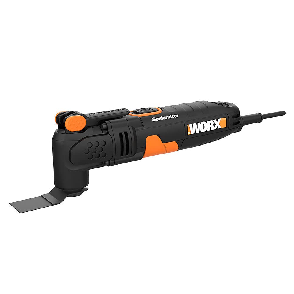 Worx Sonicrafter 3 Amp Corded Oscillating Multi-Tool - Perfect for DIY Projects, Woodworking, Flooring & Home Renovations