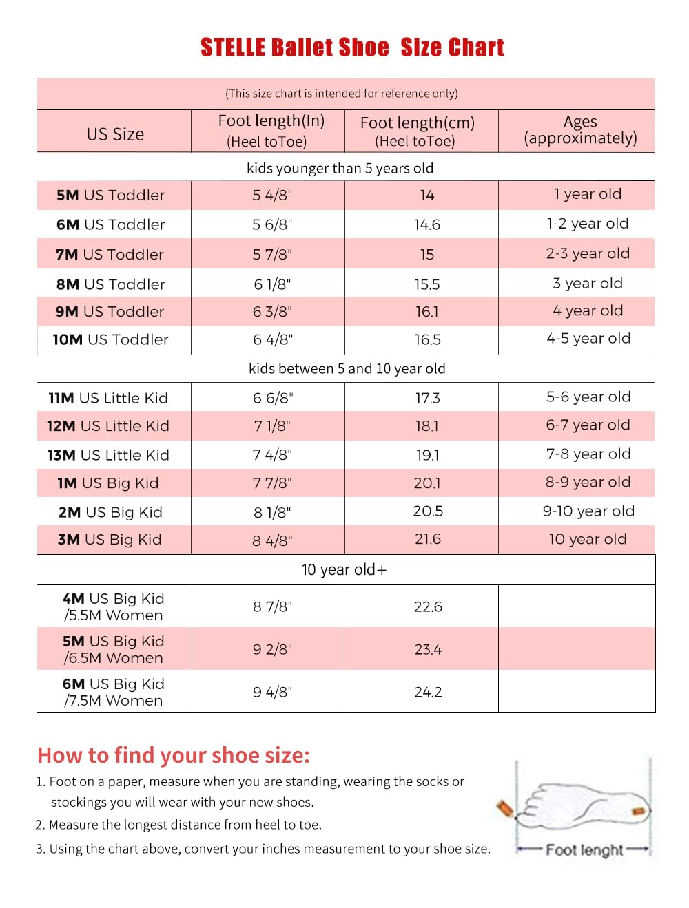 Stelle Girls & Boys Ballet Shoes - Soft Leather Dance Slippers for Toddlers, Little Kids & Big Kids - Perfect for Ballet Class, Dance Practice & Recitals