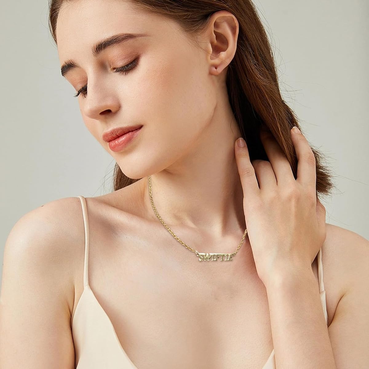 SANNIDHI® Gold & Silver Taylor Swift Necklace for Women - KPOP Seventeen Inspired Charm Necklace - Perfect Gift for Swiftie Fans & KPOP Lovers - Ideal for Concerts, Parties & Everyday Wear