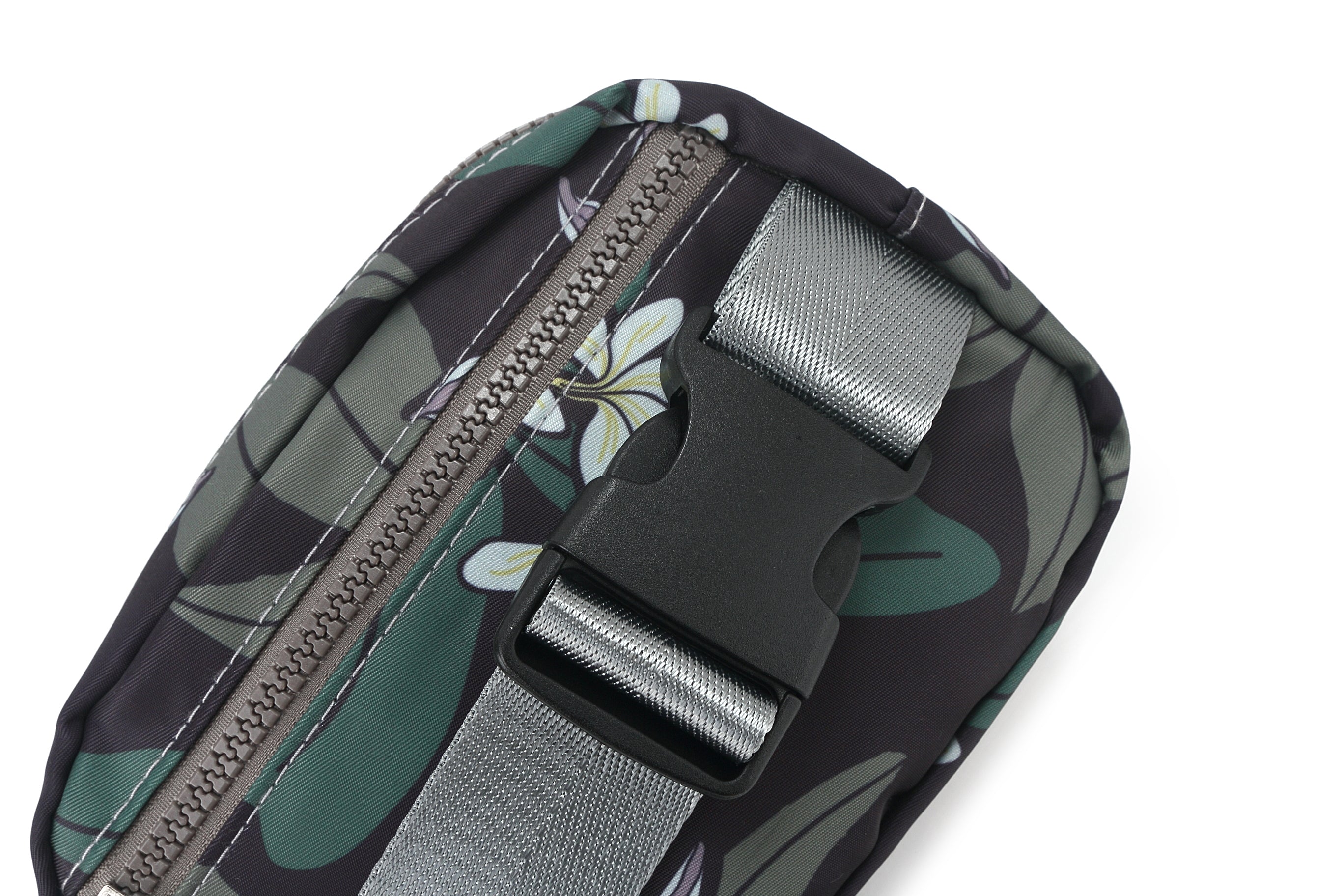 Jenna Naupaka Grey Belt Bag - Fashionable Waist Pack for Women, Perfect for Travel, Running, Hiking & Everyday Use