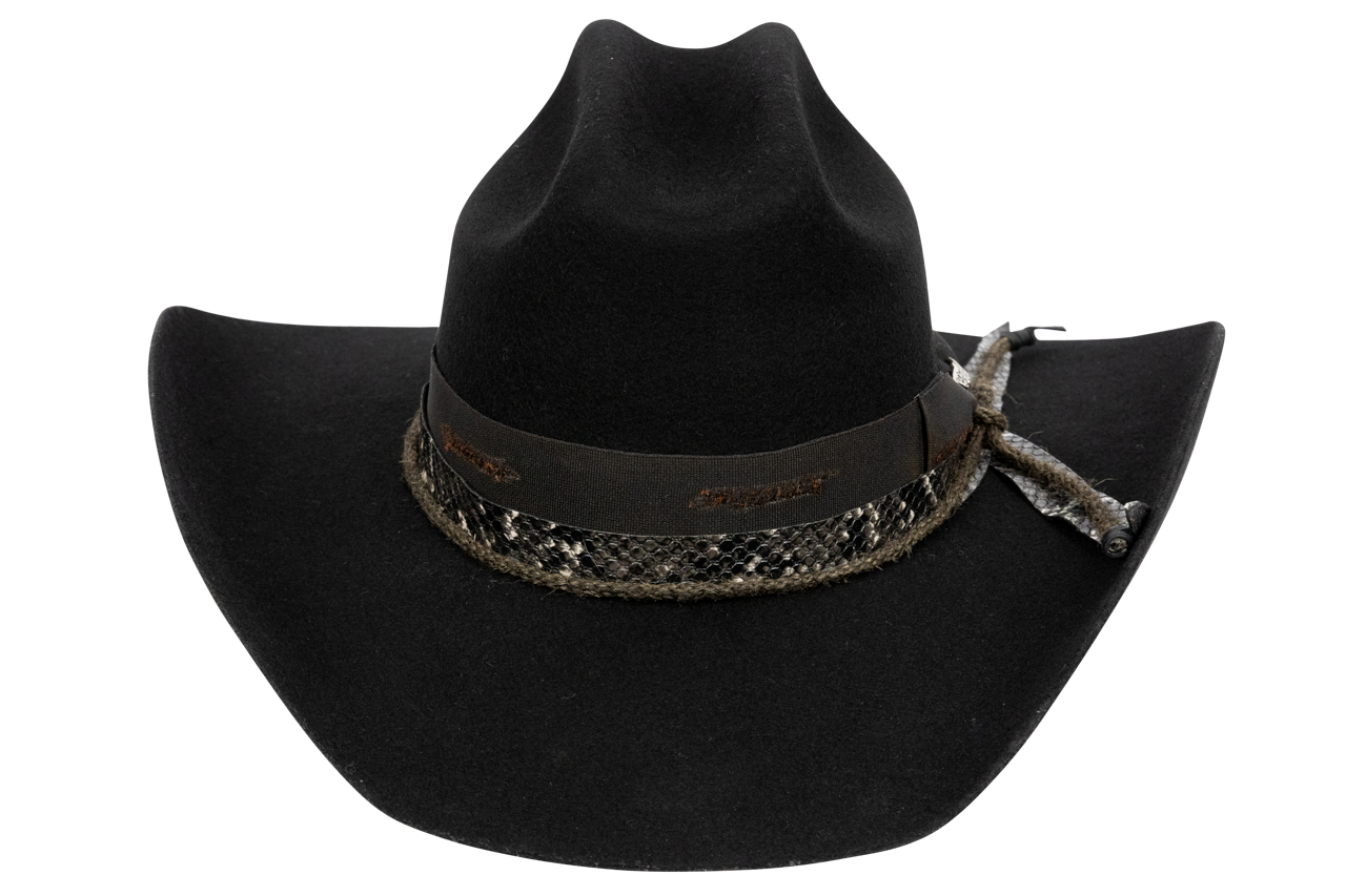 Bullhide Texas Hold Em' Felt Cowboy Hat - Black | Western Style Cowboy Hat for Men & Women | Perfect for Rodeo, Country Music Festivals & Outdoor Events