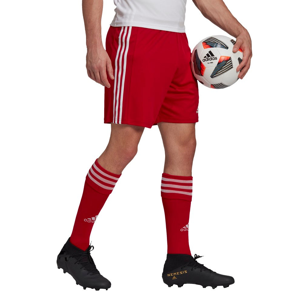 Adidas Youth Squadra 21 Athletic Shorts for Boys - Breathable Red & White Soccer Shorts - Perfect for Sports, Training & Casual Wear