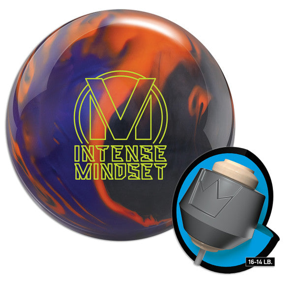 Brunswick Intense Mindset Bowling Ball - High Performance Reactive Resin for Hook & Control | Perfect for League Play & Tournament Competition