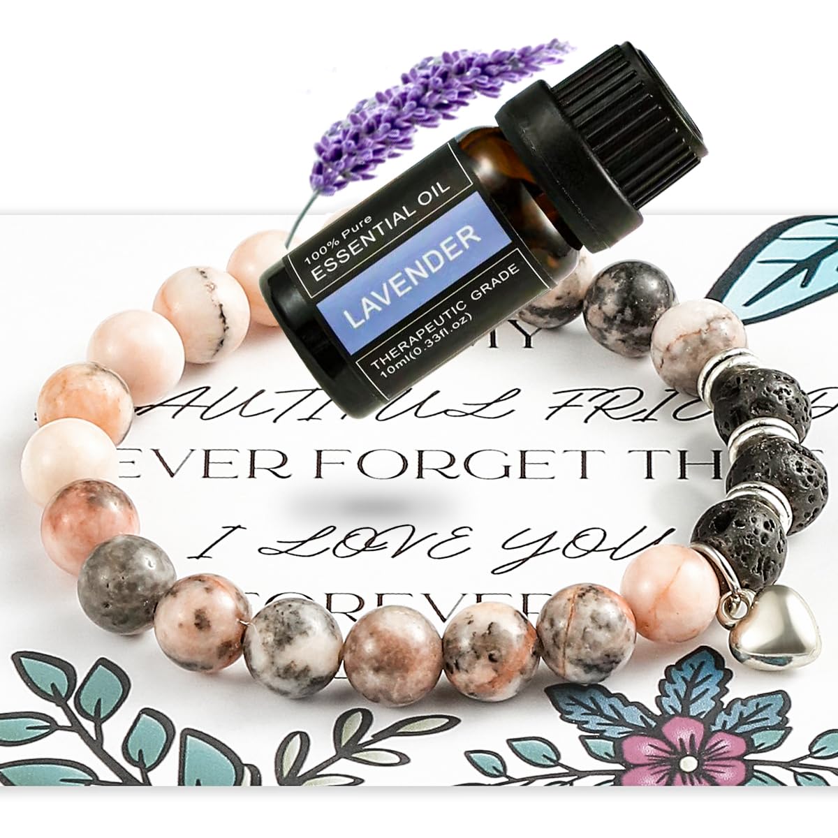 Natural Stone Friendship Bracelet for Women - Inspirational Gift for Coworker, Best Friend, Her - Perfect for Daily Wear, Office, and Special Occasions
