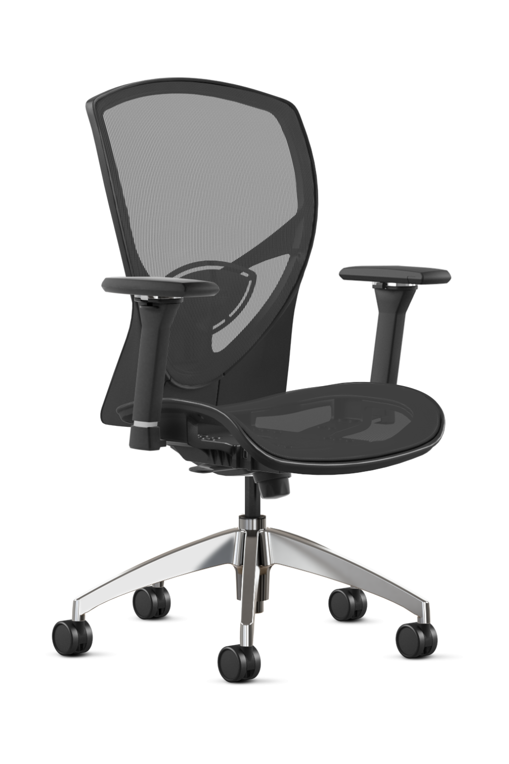 Ergonomic High Back Office Chair - 9 to 5 @nce Black Task Chair (217) for Home & Office Workspace Comfort