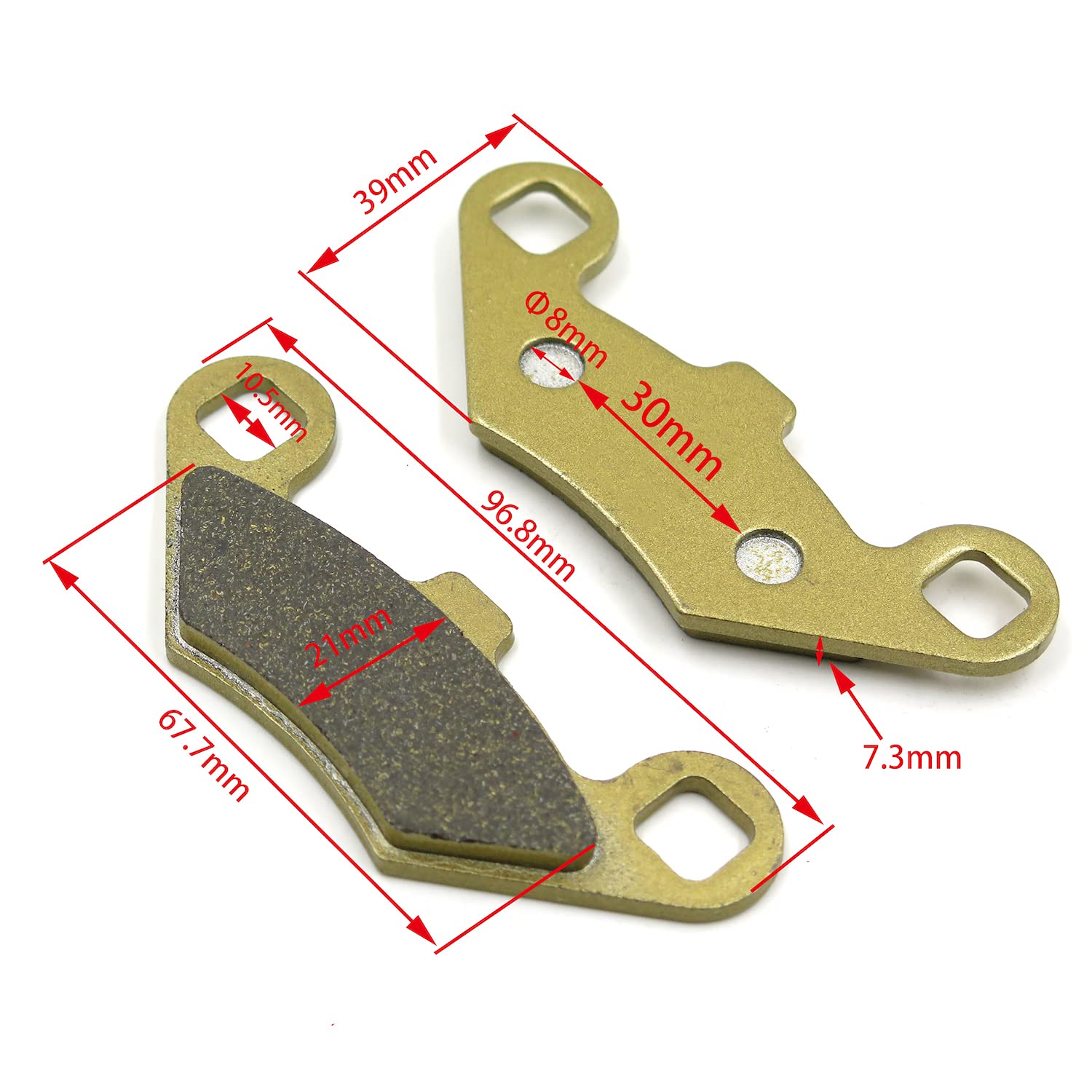 HTTMT Disc Brake Pad Set for PEUGEOT - High Performance Brake Pads for Smooth & Safe Driving - Perfect for City Commute & Highway Travel