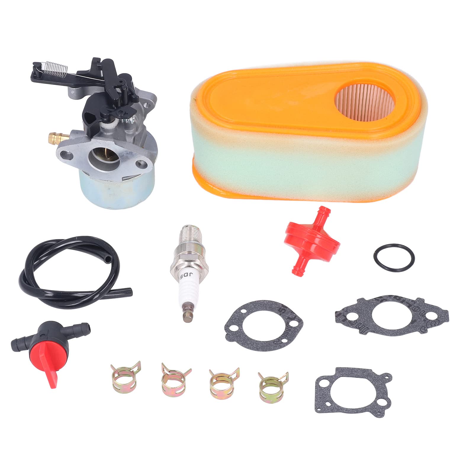 High-Performance Carburetor Replacement Kit for 875 EXI 190CC Lawn Mower - Includes Wear-Resistant Jets, Fuel Filter & Spark Plug - Easy Installation & Durable Design - Perfect for Lawn Maintenance & Small Engine Repair