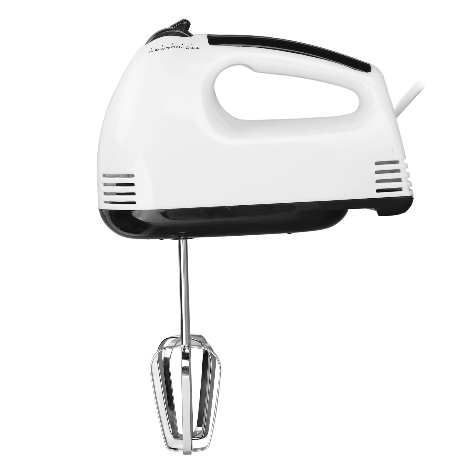 Electric Hand Mixer with Anti-Slip Handle - 4 Stainless Steel Attachments for Whisking, Beating & Mixing - Perfect for Baking Cakes, Cookies & Desserts at Home or Professional Cake Shops (US Plug)