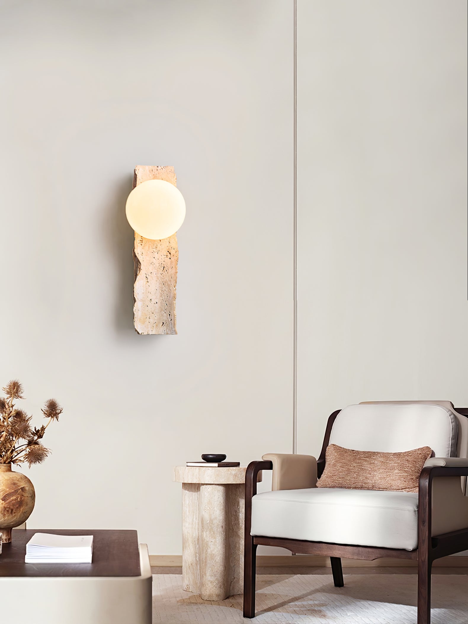 Aureum Modern Wall Sconce Light Fixture - Elegant Plug-in or Hardwired Wall Lamp for Living Room, Bedroom, Hallway - Indoor Home Decor Lighting