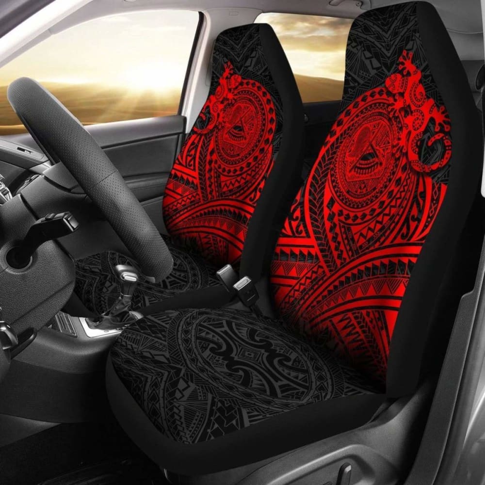Premium American Samoa Car Seat Covers - Polynesian Lizard Design (15-174914) | Waterproof & Durable Protection for Cars, Trucks & SUVs | Perfect for Travel, Commuting & Outdoor Adventures