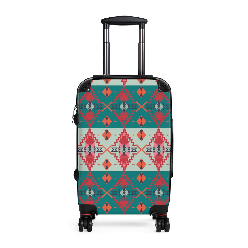 Southwestern Hardshell Luggage Set - Sahara Sunset Design, 3 Sizes (20/24/28 Inch) for Travel, Vacation & Business Trips