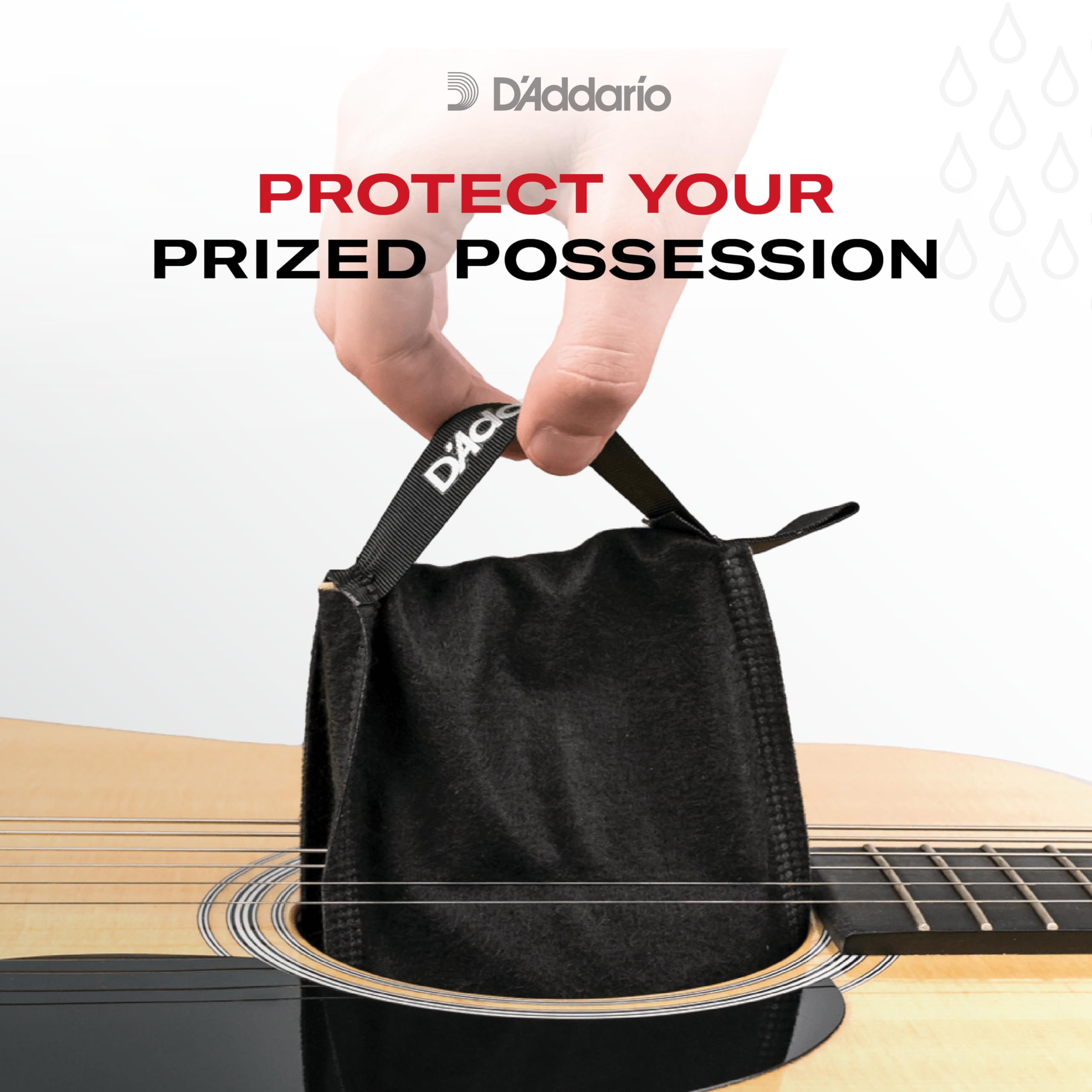 D'Addario Guitar Humidifier System - Automatic 2-Way Humidity Control with Humidipak | Maintenance-Free Guitar Care Kit for Acoustic & Electric Guitars | Perfect for Home, Studio & Travel Use