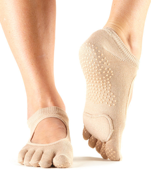 ToeSox Plie Dance Socks for Ballet, Yoga & Pilates - Non-Slip Grip, Breathable & Comfortable for Dance Classes, Workouts & Performance