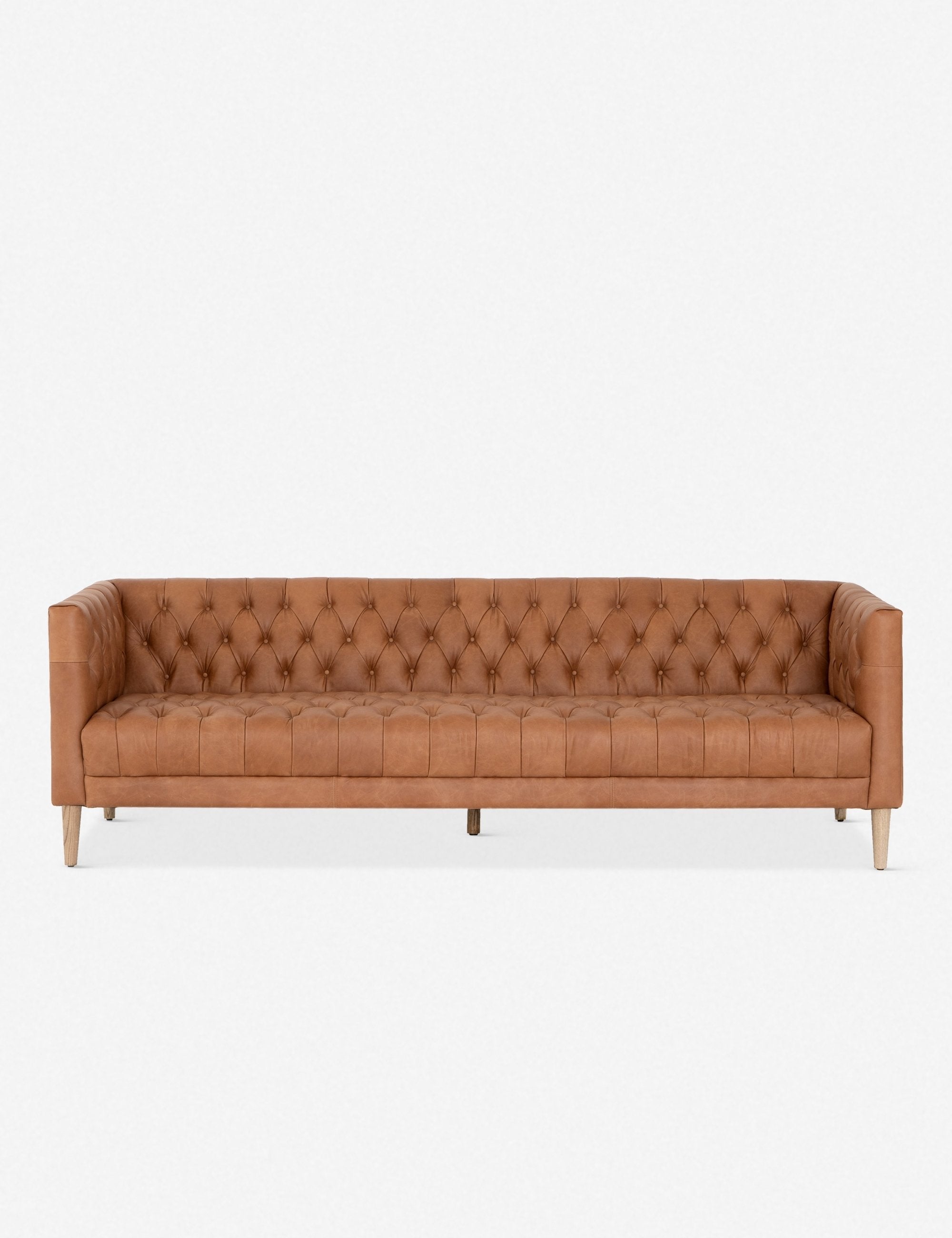 Breanne Genuine Leather Sofa - Modern Comfortable Couch for Living Room, Office & Lounge - Premium Quality Leather Sofa for Home Decor & Relaxation