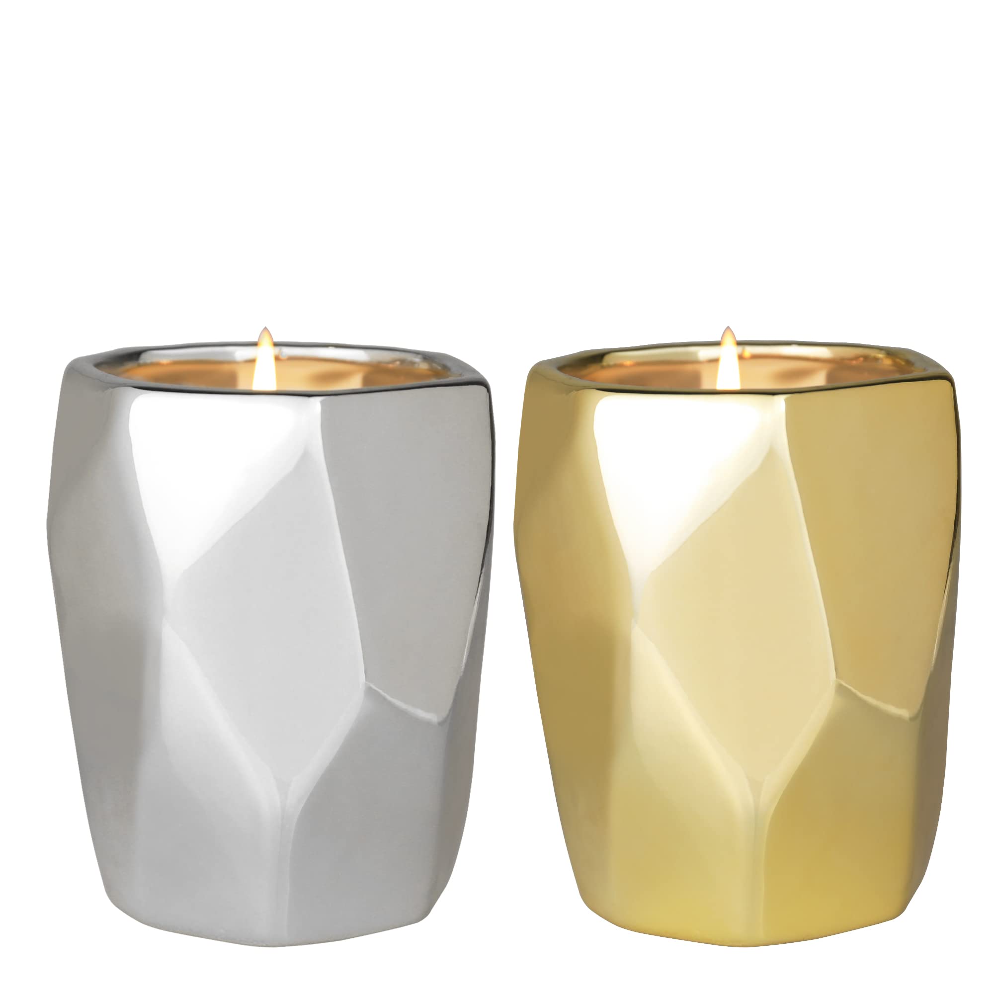 LA JOLIE MUSE Pine Birchwood Scented Candle - Moroccan Amber & Patchouli Aromatherapy Candle - Holiday Christmas Gift for Home, Office Relaxation & Romantic Ambiance