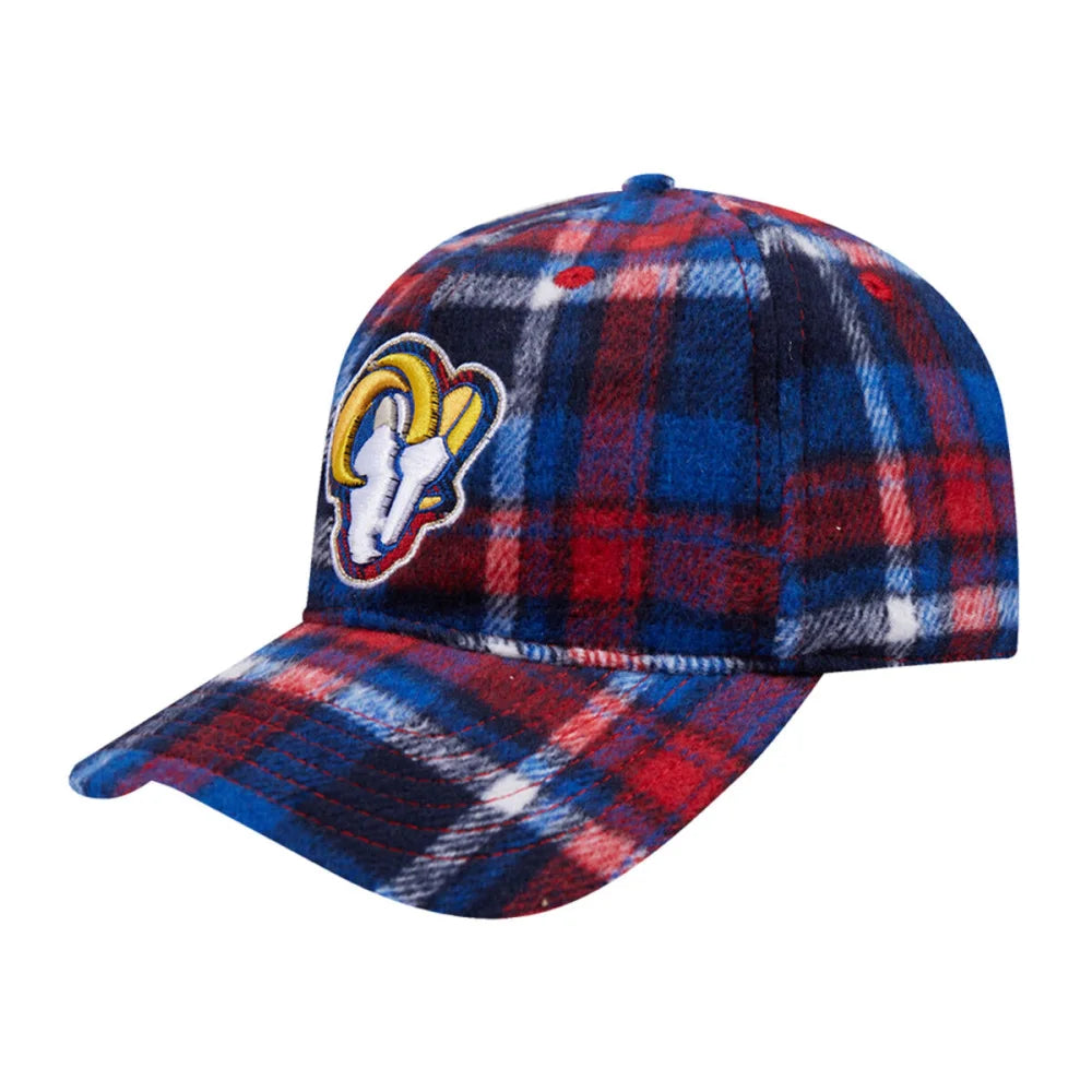 Pro Standard Los Angeles Rams NFL Unisex Plaid Hat - Official NFL Licensed Cap for Men & Women, Perfect for Game Day, Tailgating & Sports Fan Gifts