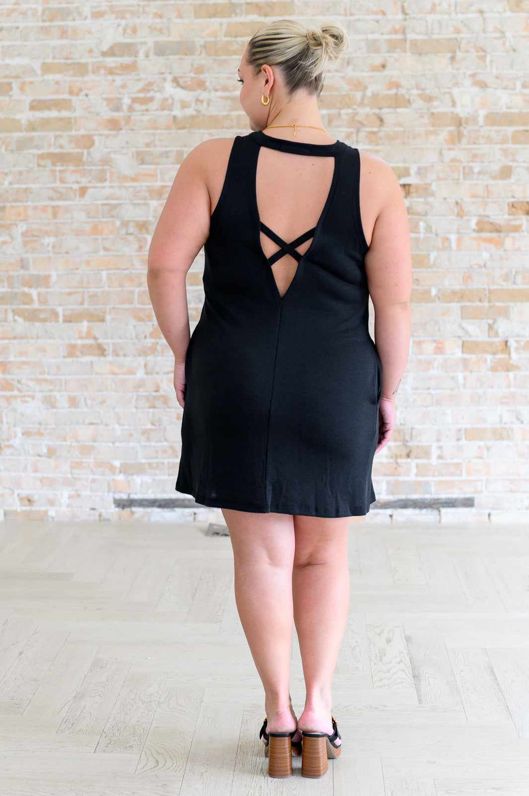 Back it Up Crisscross Cut Out Back Dress - Sexy Women's Party Cocktail Dress for Night Out, Date Night & Special Occasions