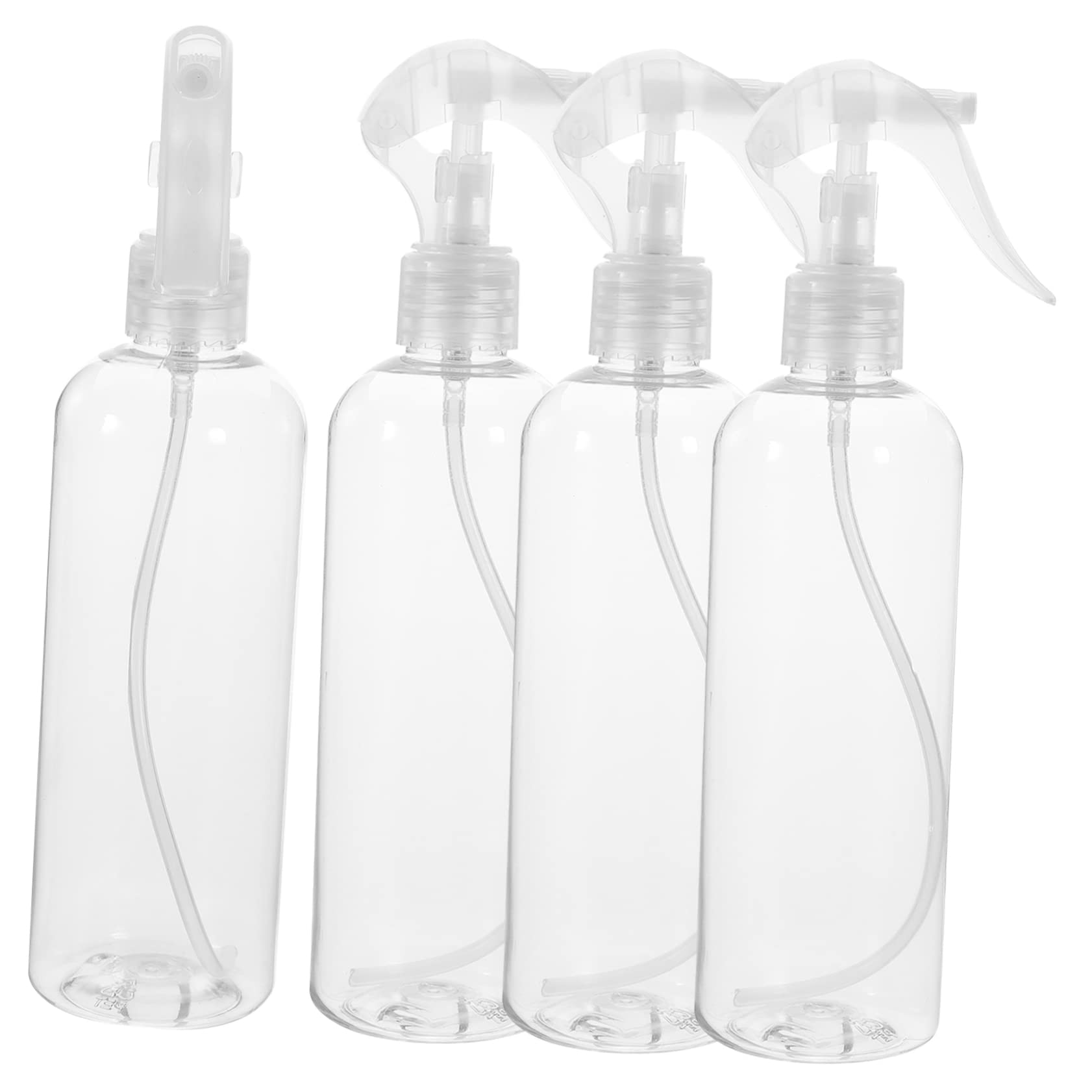 Beavorty 2-Pack 300ml Empty Travel Spray Bottles - Leakproof & Durable for Gardening, Toiletries, Makeup - Perfect for DIY, Hair Care, Cleaning & Plant Misting (4pcs*2)