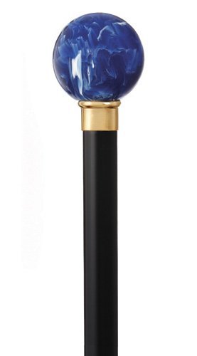 Handcrafted Lapis Lazuli Walking Cane - Elegant & Durable Mobility Aid for Hiking, Fashion & Collectors | Perfect Gift for Seniors & Outdoor Enthusiasts