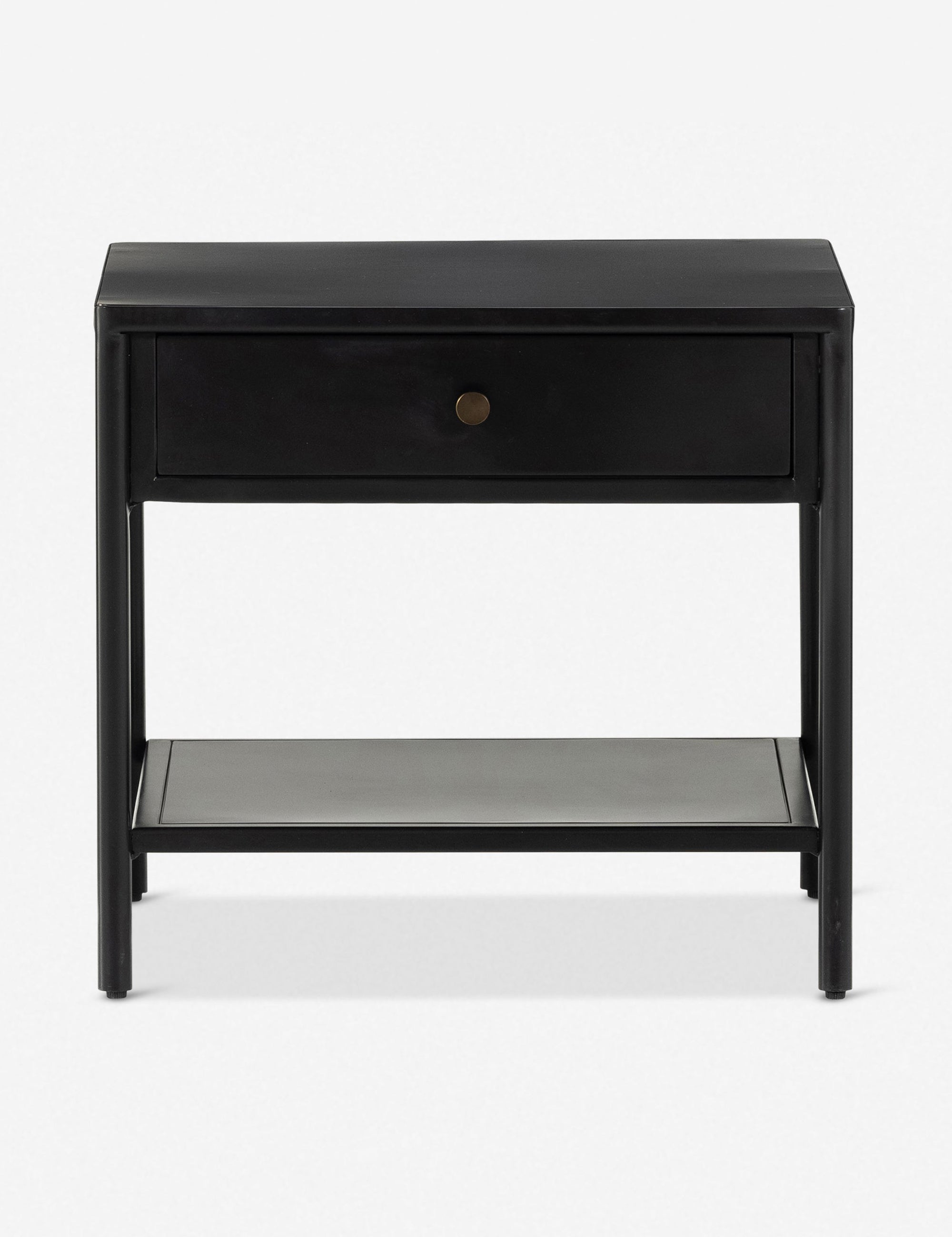 Mathus Side Table - Modern Wooden End Table with Storage Shelf for Living Room, Bedroom & Office - Perfect for Holding Lamps, Books & Decor