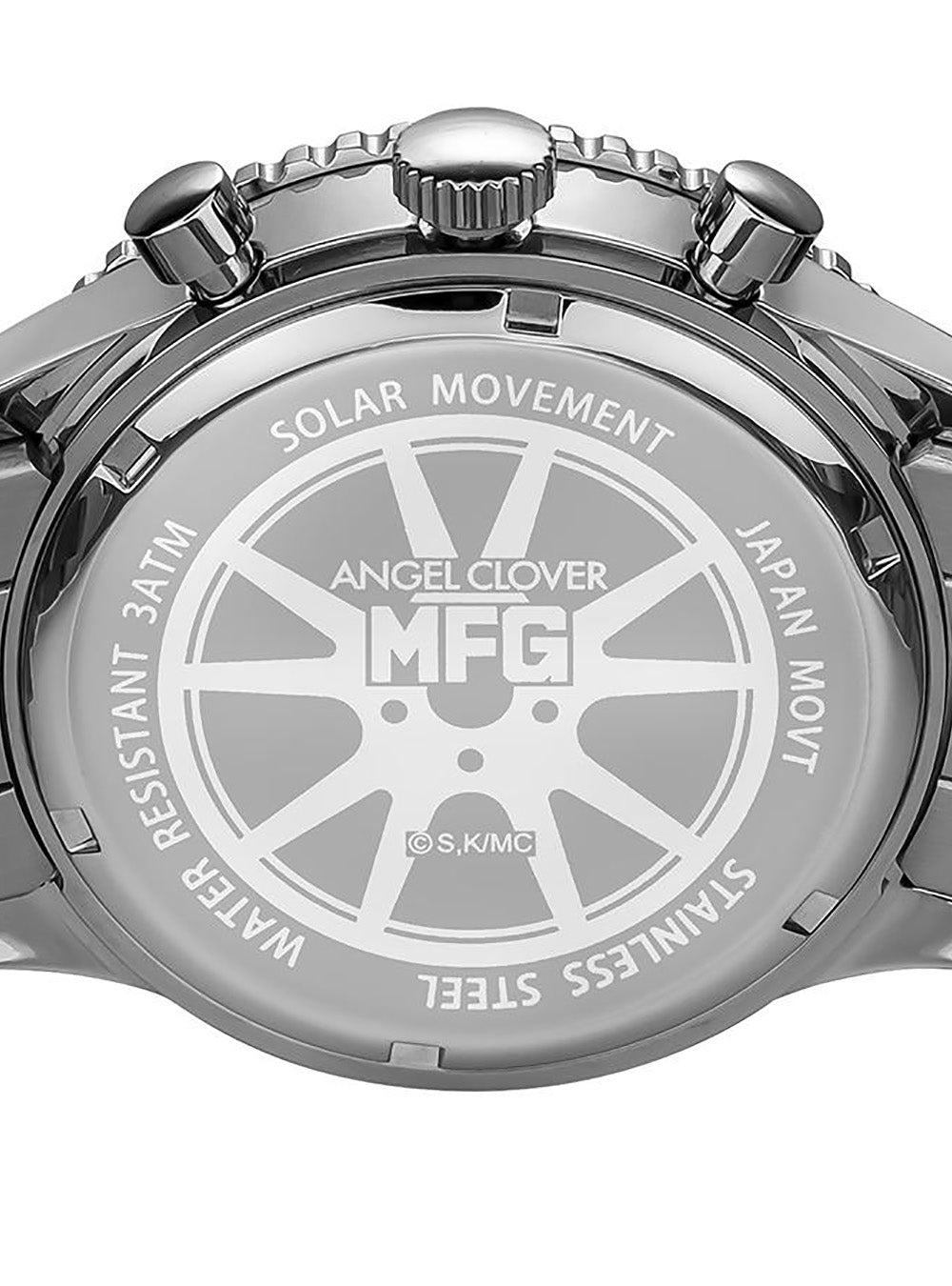 MF GHOST × ANGEL CLOVER Limited Edition Solar Chronograph Watch - Japanese Movement - Collector's Timepiece for Anime Fans & Streetwear Enthusiasts - Perfect for Cosplay, Fashion Statements & Gift Giving