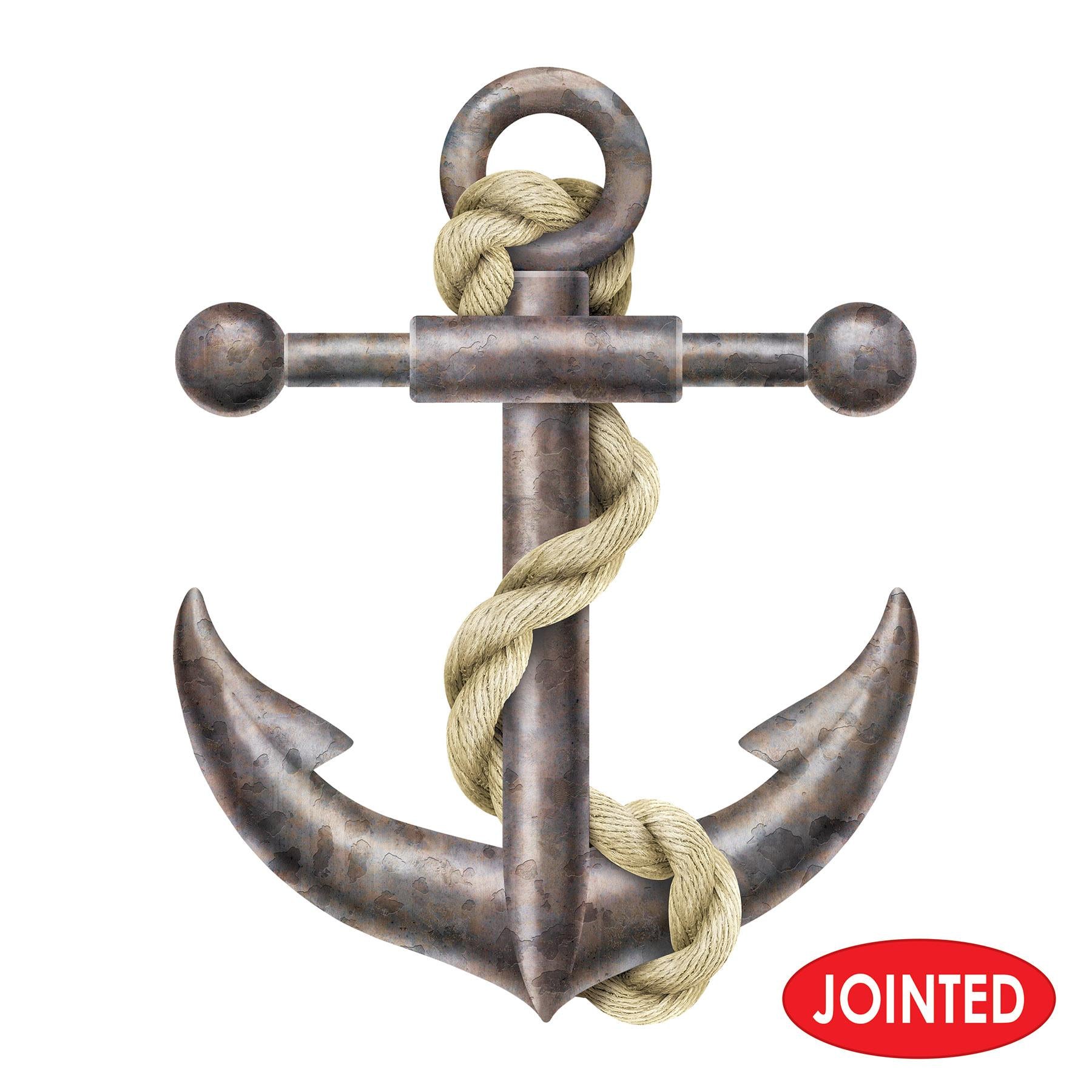 12 Pack Beistle Jointed Anchor Party Decorations - Perfect for Nautical Theme Parties, Baby Showers & Beach Weddings