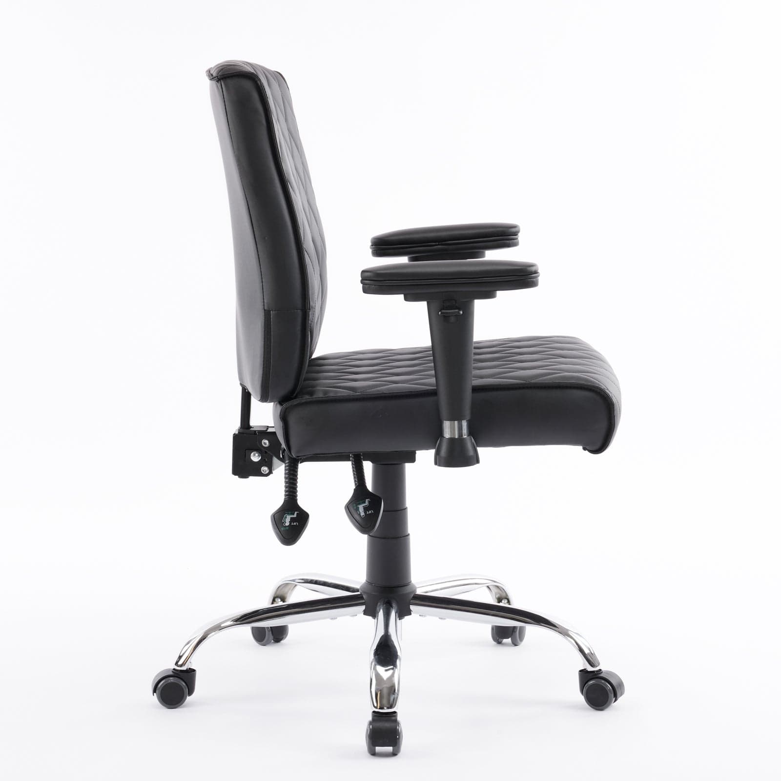 Delia Manicure Nail Salon Chair - Adjustable Pedicure Spa Stool with Wheels for Salon & Home Use - Perfect for Nail Technicians & Beauty Professionals