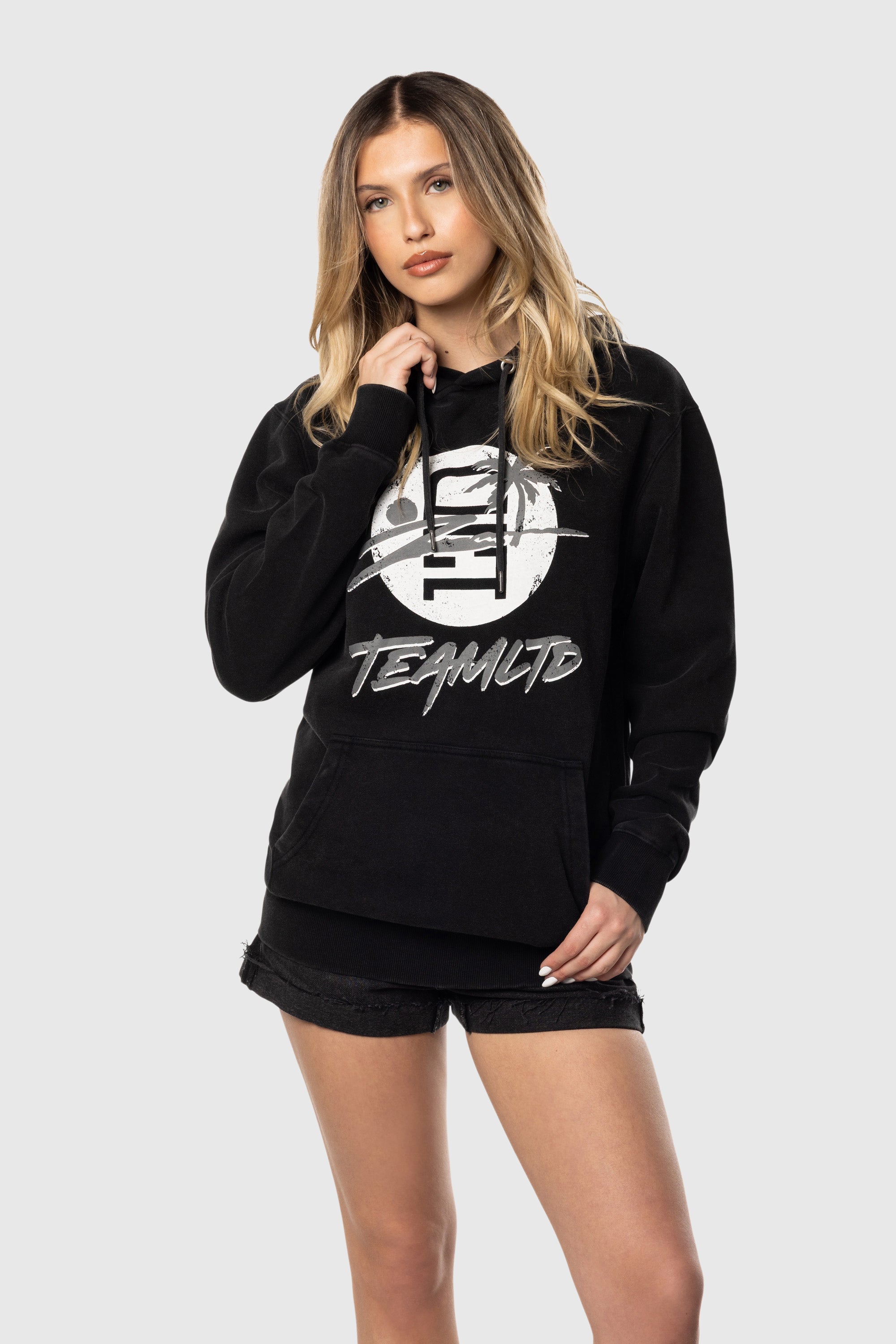 Custom Logo Palm Print Hoodie for Men & Women - Soft Fleece Pullover Sweatshirt - Perfect for Casual Wear, Street Style & Outdoor Activities