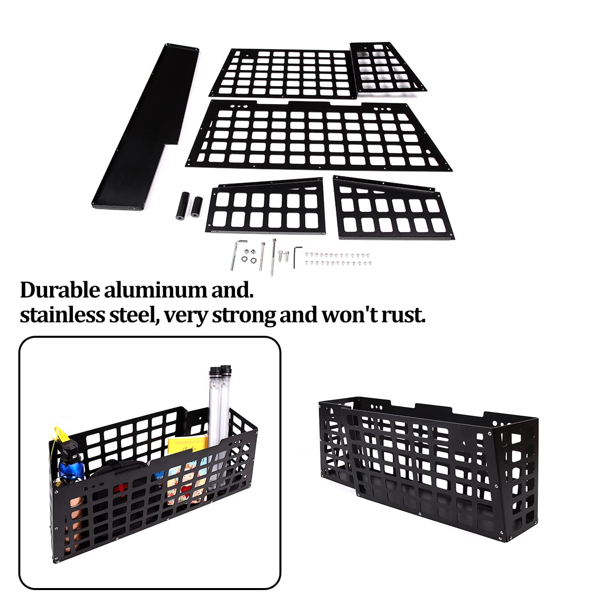 HappyHorse Trunk Organizer for Toyota FJ Cruiser 2007-2021 - Left Side Storage Box B, Car Accessories & Sundries Compartment - Perfect for Road Trips, Camping & Daily Organization