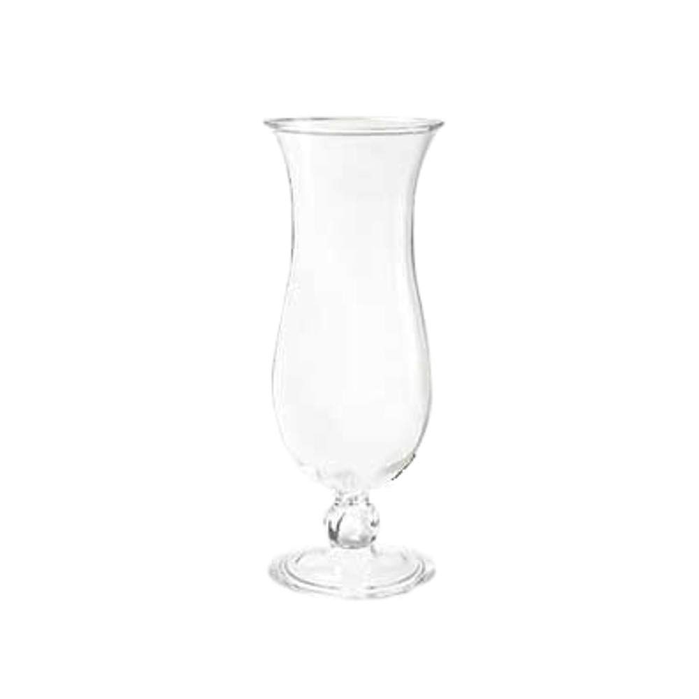 HUR-1-CL 15oz Plastic Hurricane Glasses - Shatterproof Party Cups (Case of 24) - Perfect for Beach Bars, Outdoor Events & Tropical Themed Parties
