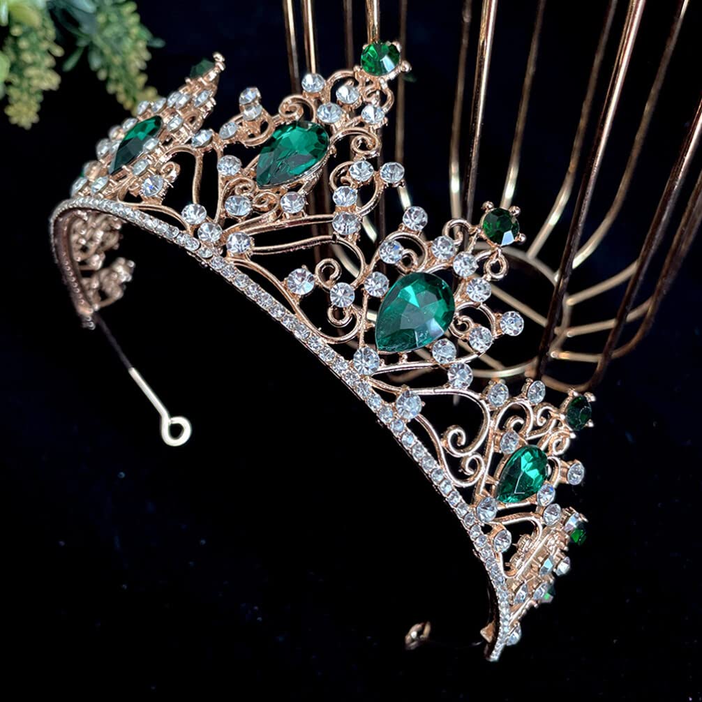 Sparkling Rhinestone Crystal Crown Tiara for Brides & Girls - Elegant Wedding Headdress, Princess Headpiece, Bridal Accessory - Perfect for Weddings, Banquets, Pageants & Special Occasions