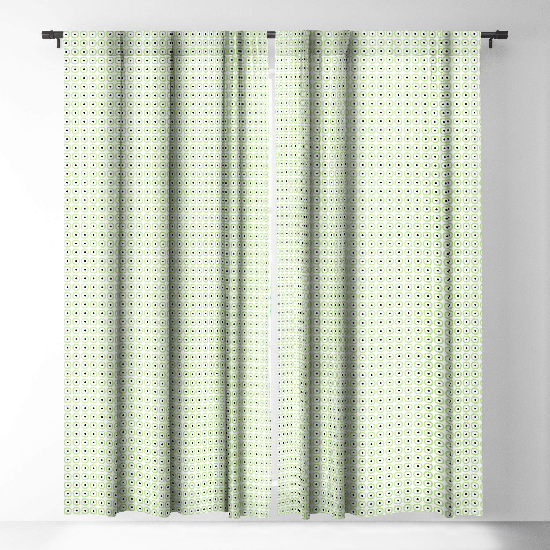Caroline Okun Yarmouth Blackout Curtains - Green 50x84 Inch Thermal Insulated Window Drapes for Bedroom & Living Room - Noise Reducing, Light Blocking, Energy Saving Home Decor