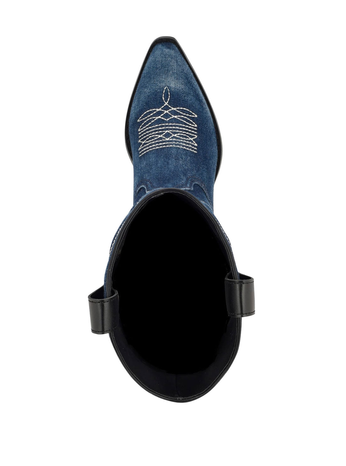 Black Denim Ginnifer Western Boots for Women - Stylish Cowgirl Boots for Riding, Country Fashion & Everyday Wear