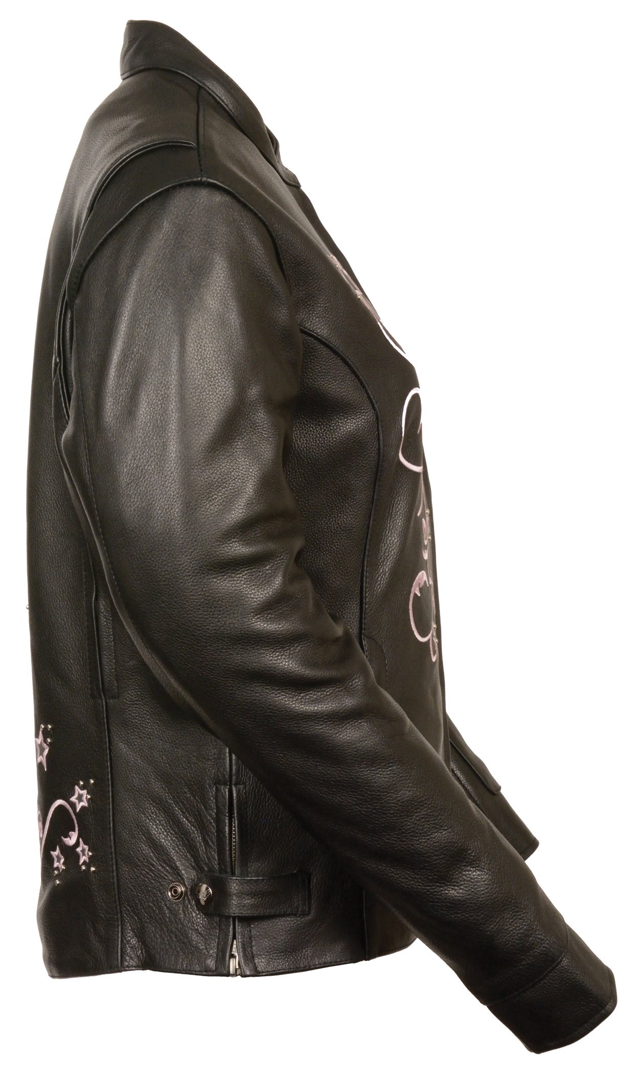 Milwaukee Women's Reflective Stars Jacket - Black/Pink, XXX-Large | Windproof Winter Coat for Outdoor Running, Cycling & Night Safety