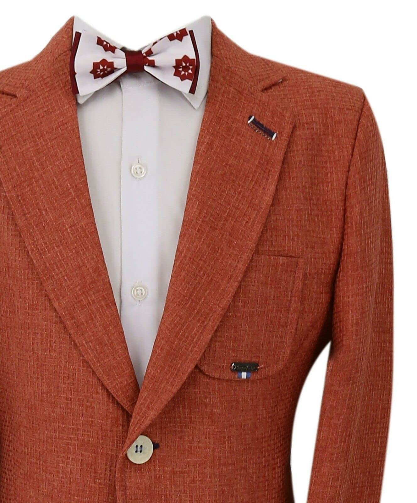 Boys' Slim Fit Twill Blazer - Single Breasted Formal Jacket for Smart Casual Wear | Perfect for School, Weddings & Special Occasions