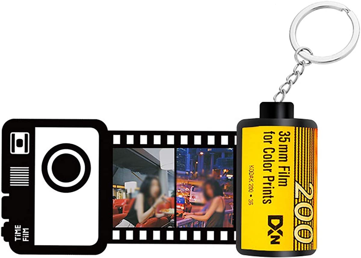 Custom Photo Keychain - Personalized Film Album Keychain Gift for DIY Lovers - Unique Creative Present for Birthdays, Anniversaries & Special Occasions