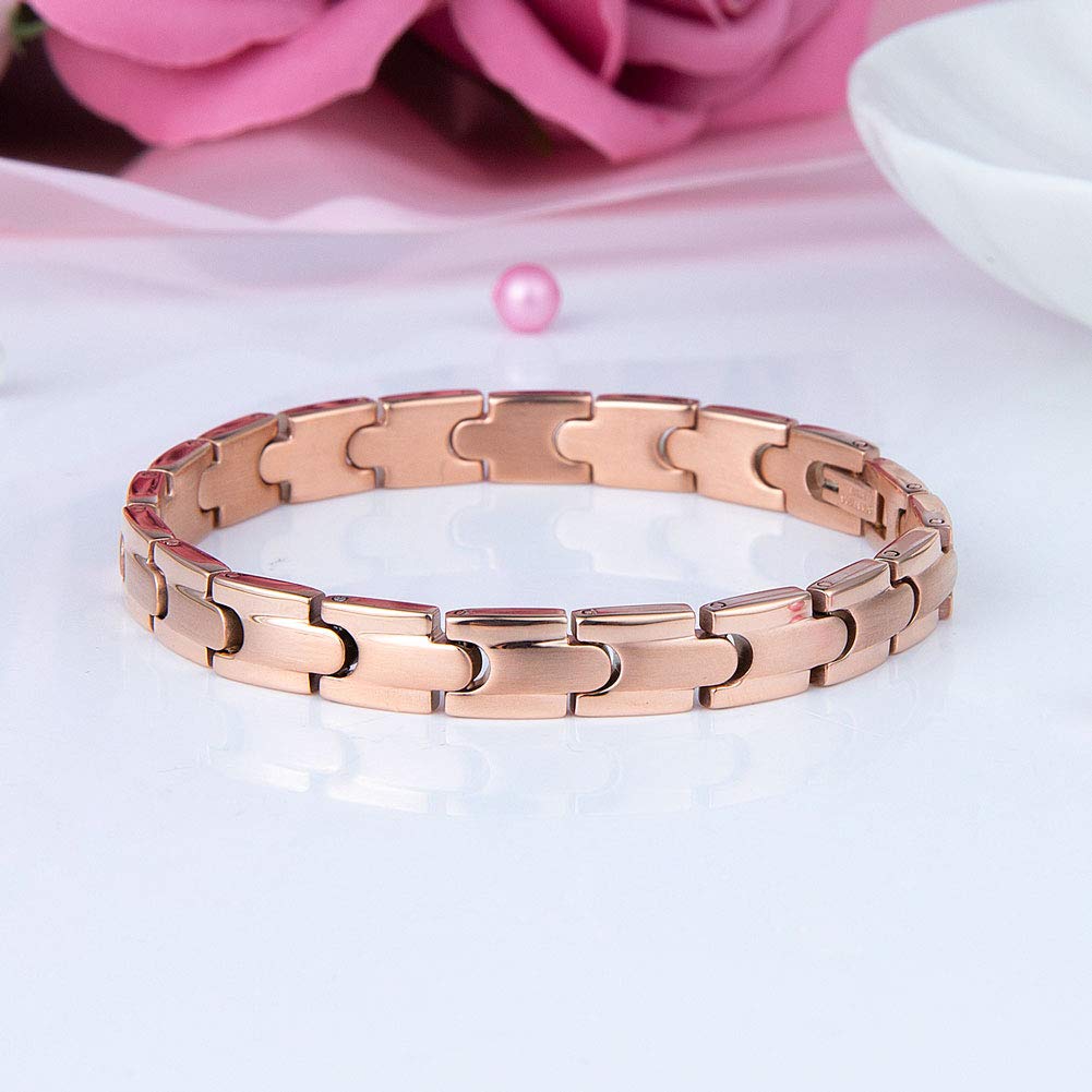 Wolentty His and Hers Couples Bracelets - Stainless Steel Matching Love Bracelets for Couples, Long Distance Relationship Gifts, Anniversary & Valentine's Day Presents - Perfect for Romantic Dates, Proposals, and Special Occasions