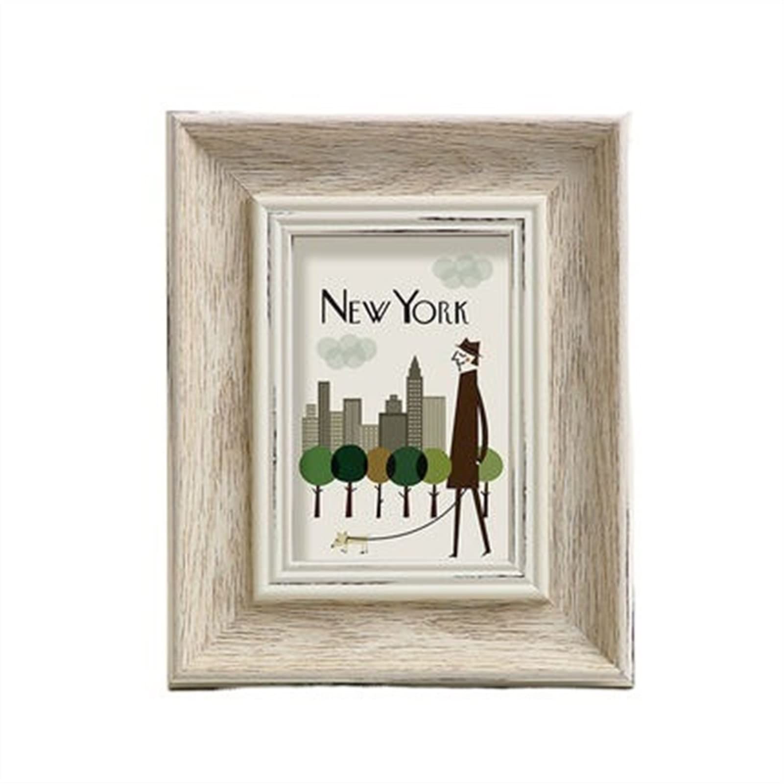 Vintage White Desktop Photo Frame - Retro European Style Picture Frame for Home Decor, Albums & Crafts | Perfect for Living Room, Bedroom & Office Display