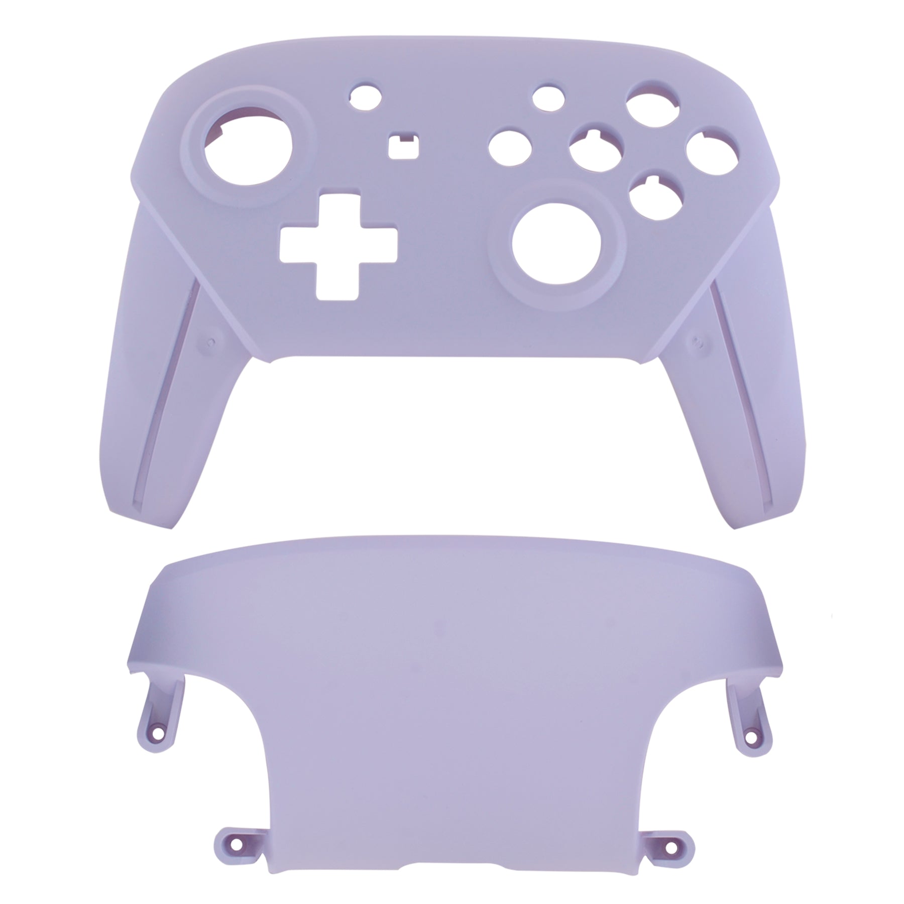 eXtremeRate Light Violet Faceplate & Backplate Replacement Shell for Nintendo Switch Pro Controller - DIY Custom Housing Case (Controller Not Included) - Perfect for Gaming Enthusiasts & Modders