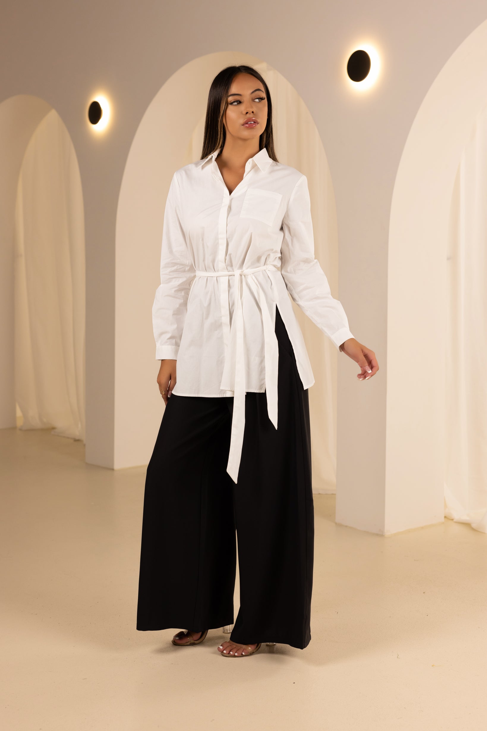 Stylish Grand Cross Back Shirt for Women - Trendy Fashion Top for Casual Outings, Parties & Date Nights