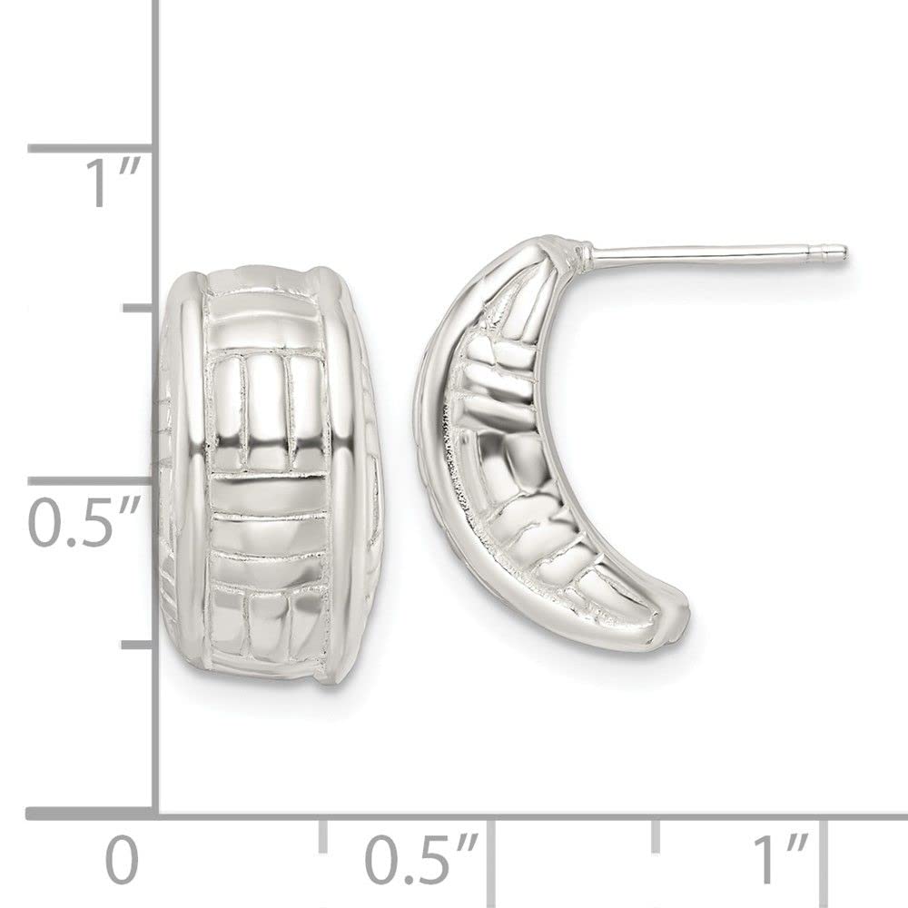 Sterling Silver Polished Jhoop Post Earrings for Women - Elegant Indian Traditional Jewelry for Parties, Weddings & Daily Wear