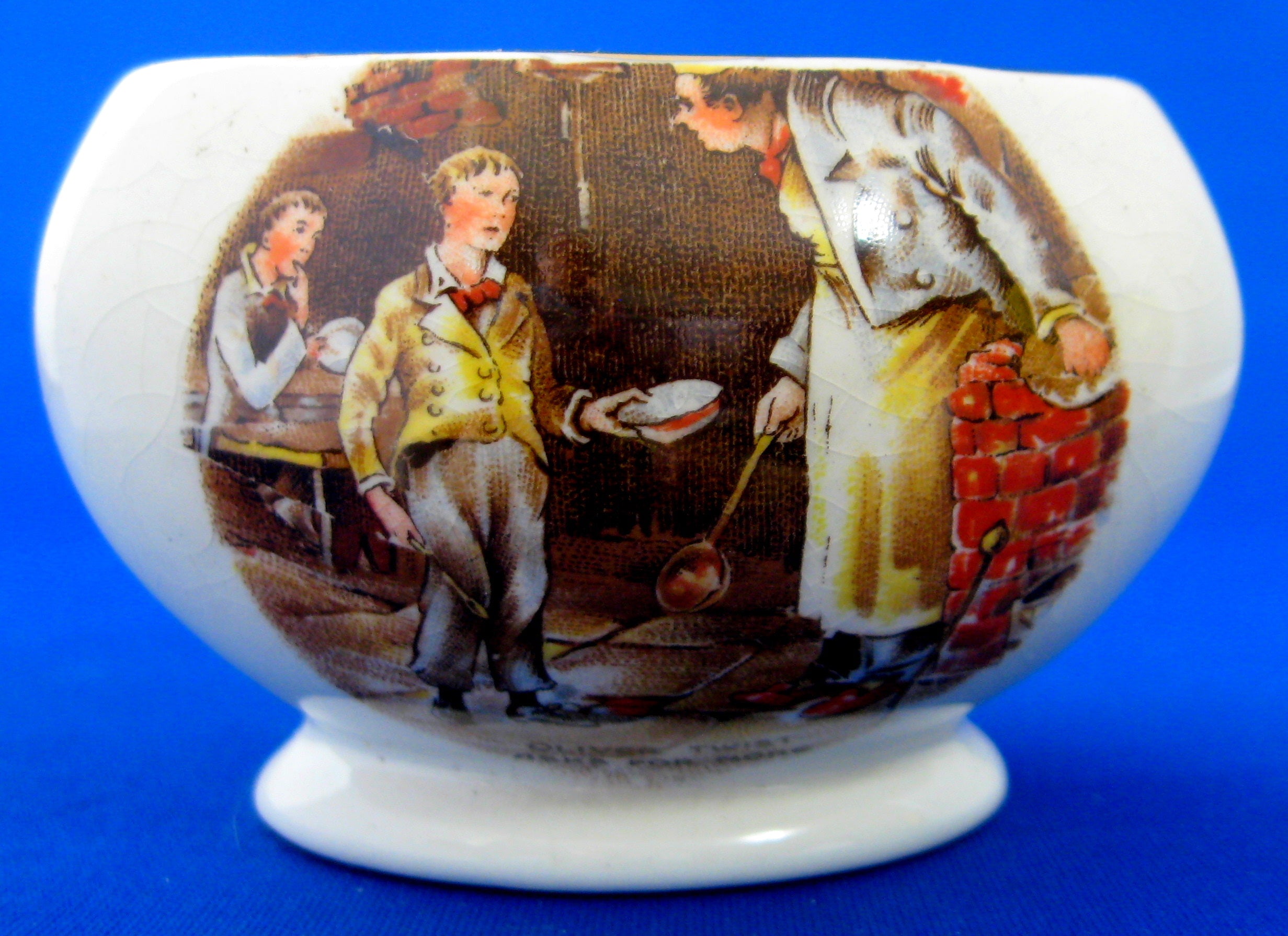 Vintage Dickens Ware Oliver Twist Sugar Bowl - English Character Sugar Basin from 1950s | Perfect for Tea Parties, Collectible Display & Victorian-Style Decor