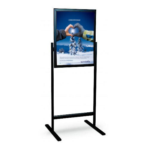24x36 Snap Open Poster Sign Stand - Single Sided Sign Frame for Retail, Trade Shows & Events - Durable A-Frame Display for Advertising & Promotions