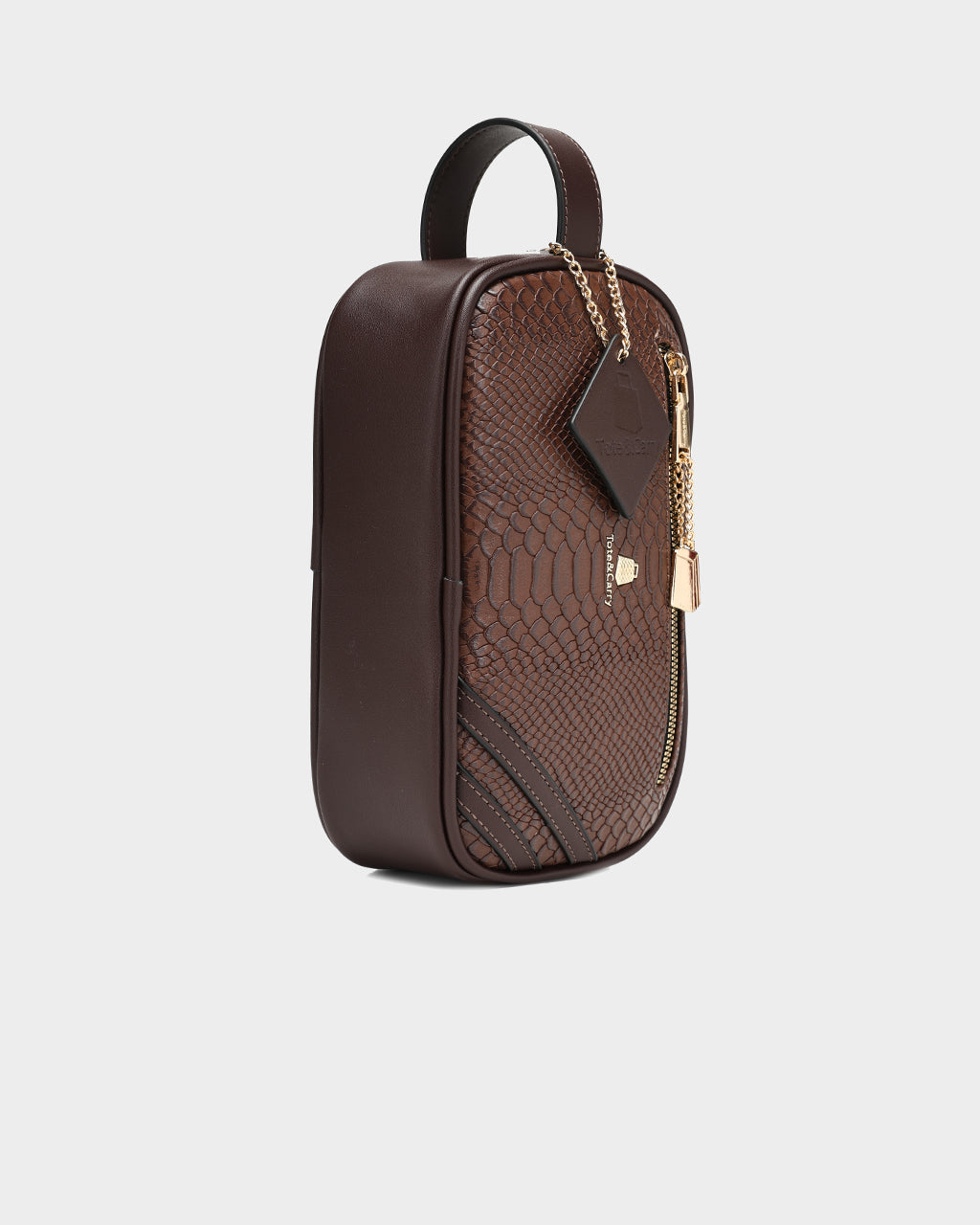 Apollo 1 Premium Leather Toiletry Bag for Men - Chocolate Brown Travel Cosmetic Organizer | Perfect for Business Trips, Gym & Weekend Getaways