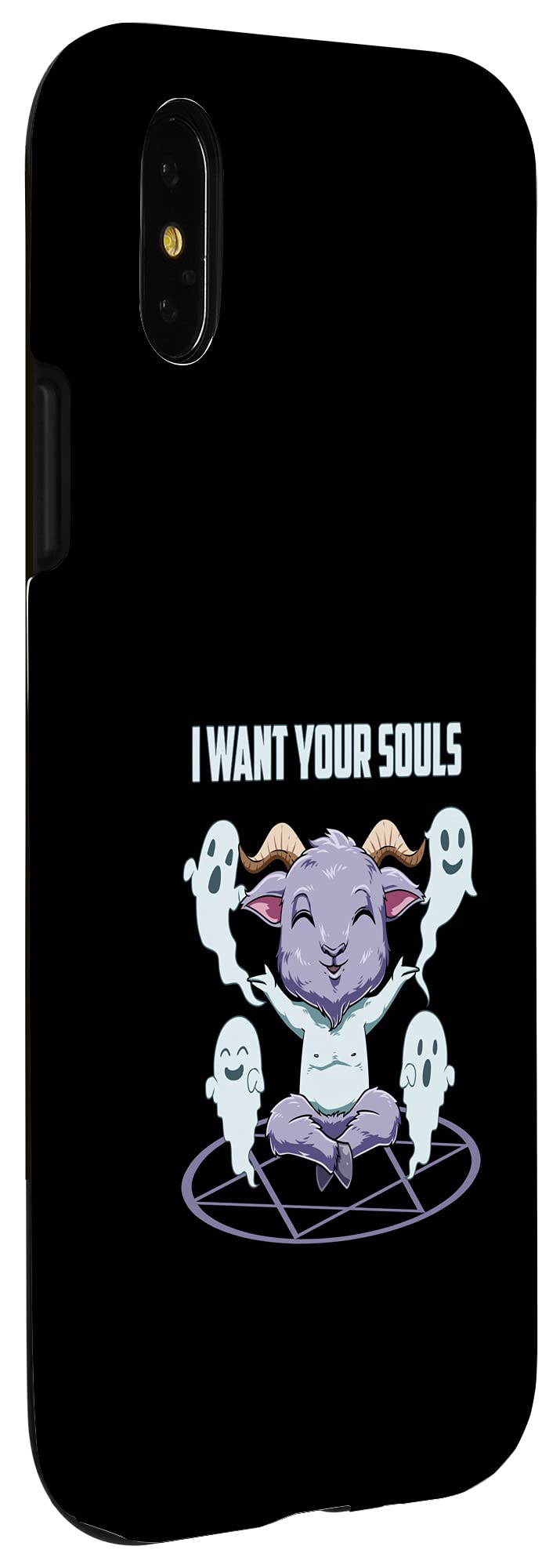 Cute Baby Baphomet Devil Phone Case for iPhone X/XS - Protective & Stylish Cover for Everyday Use & Halloween Costumes