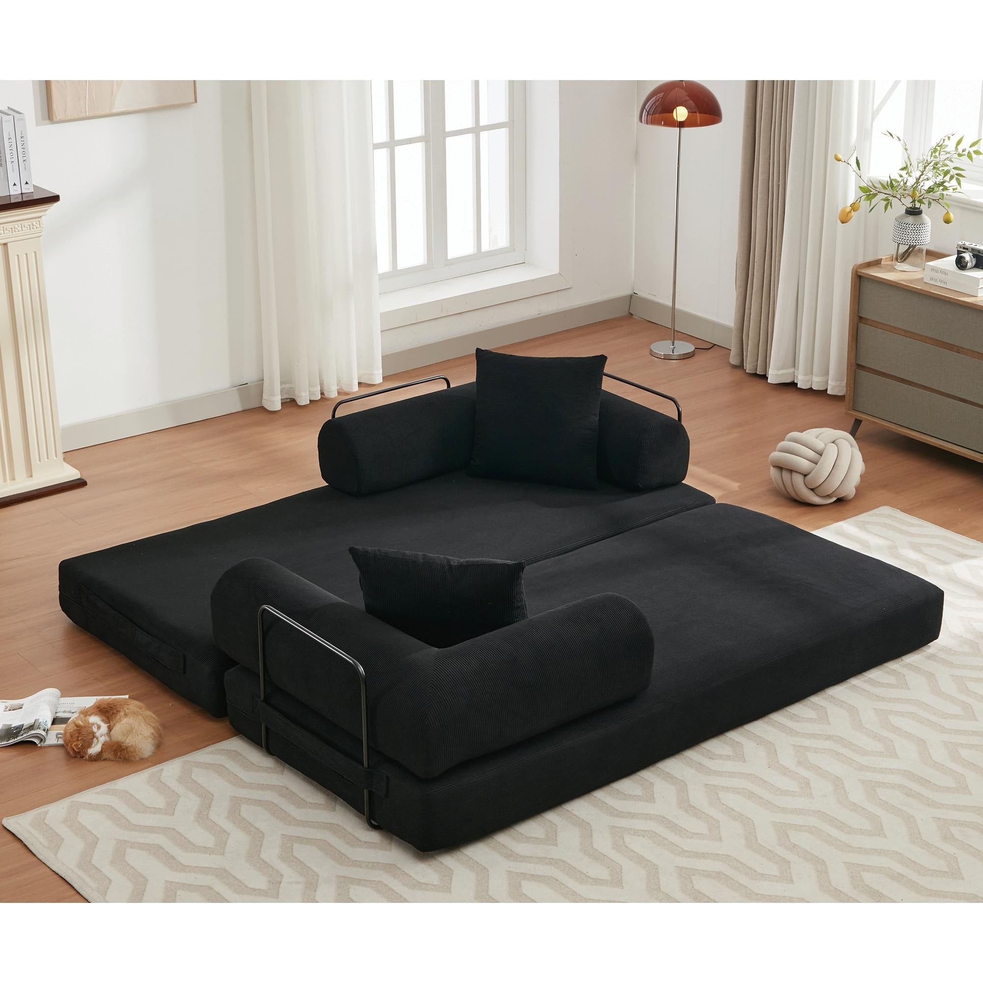 4 in 1 Convertible Sleeper Sofa Bed - 78.5